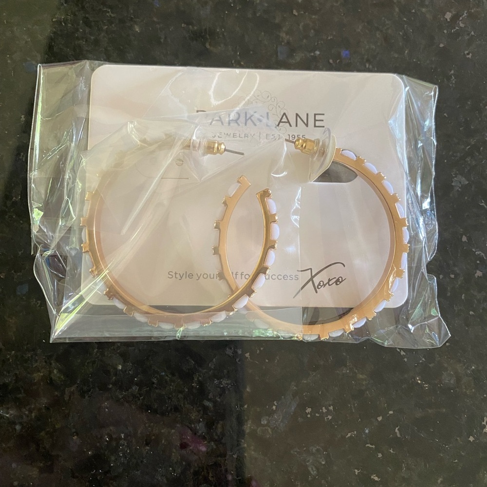 Park Lane earrings.  Sparkle and pearls